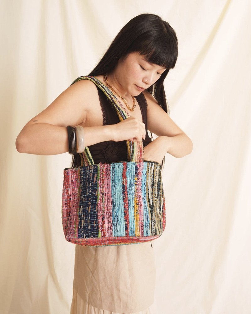 The Shoulder Bag, in Blue