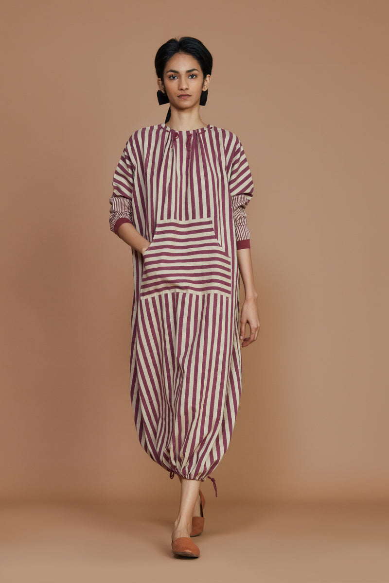 Lotte Dress in Maroon (Mauve)