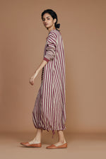 Lotte Dress in Maroon (Mauve)