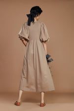 Klara Dress (Ivory-Beige)