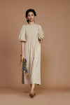 Klara Dress (Ivory-Beige)