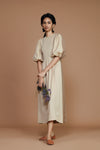 Klara Dress (Ivory-Beige)